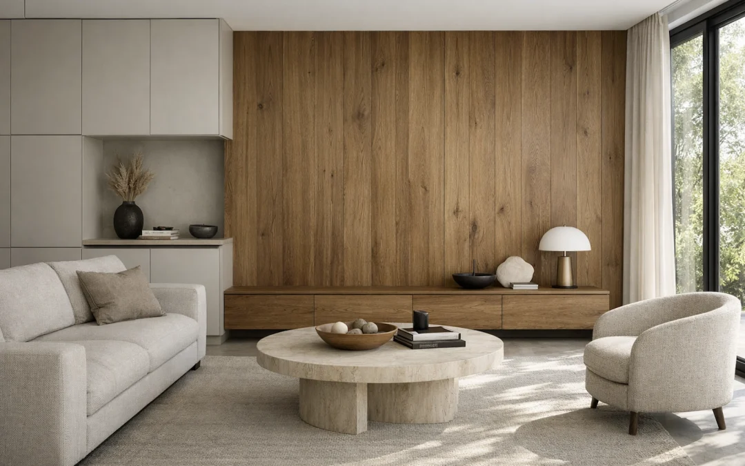 Melamina vs madera natural en interiores: diferencias reales que debes conocer